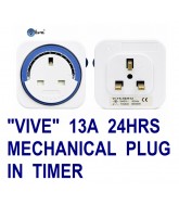 Vive 13A 24hr Plug-In Timer (Mechanical)